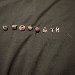 Pandora bracelet with charms.